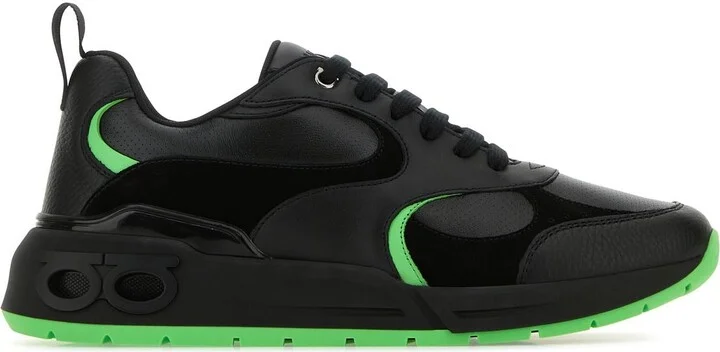 Black leather Cosimina sneakers