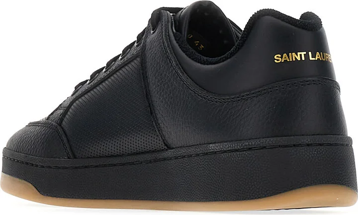 Black Leather Court Sl/61 Sneakers - Image 3