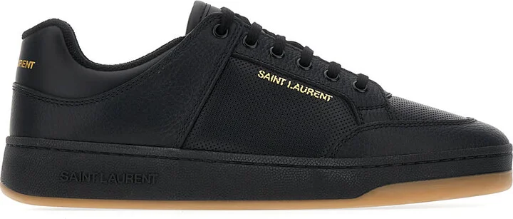 Black Leather Court Sl/61 Sneakers