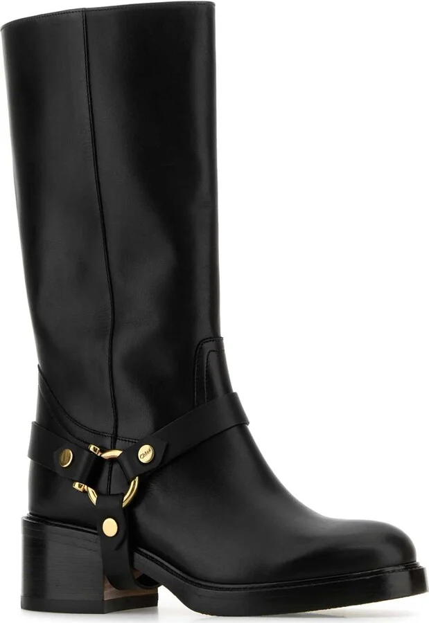 Black Leather Dakota Boots - Image 2