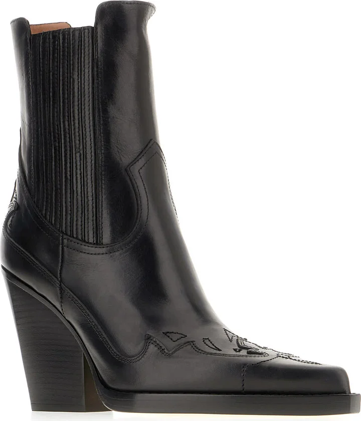 Black Leather Dallas Boots - Image 2