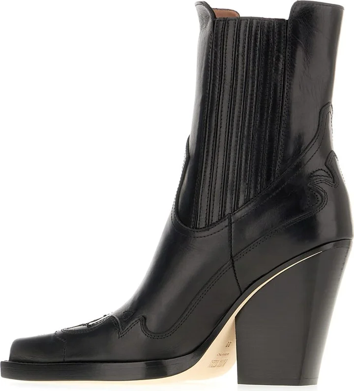 Black Leather Dallas Boots - Image 3