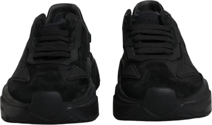 Black Leather Daymaster Low Top Sneakers Men's Shoes (Pre-Owned) - Image 2