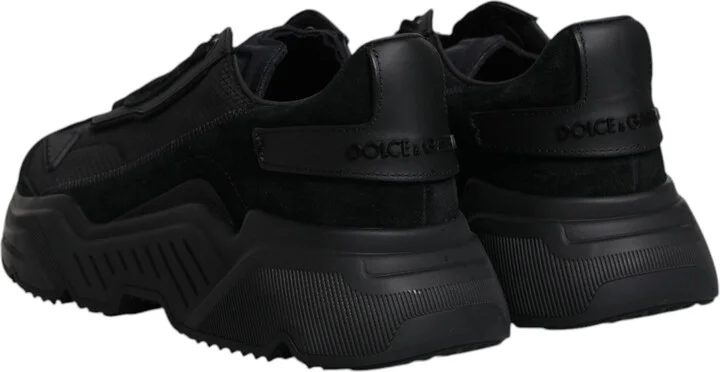 Black Leather Daymaster Low Top Sneakers Men's Shoes (Pre-Owned) - Image 5