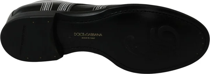 Black Leather Derby Formal White Lace Men's Shoes - Image 3