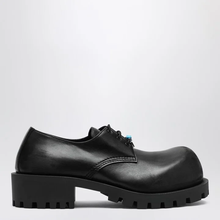 Black leather Derby Hummer
