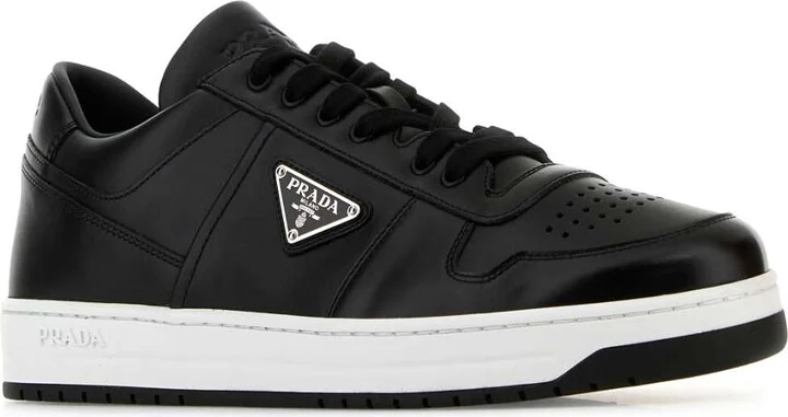 Black Leather Downtown Sneakers - Image 2
