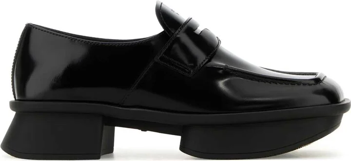 Black Leather Equal Loafers