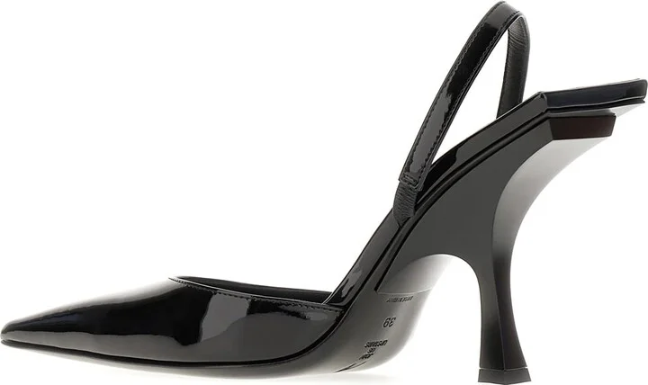 Black Leather Ester Pumps - Image 3