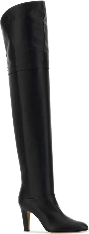 Black Leather Eve Boots - Image 2