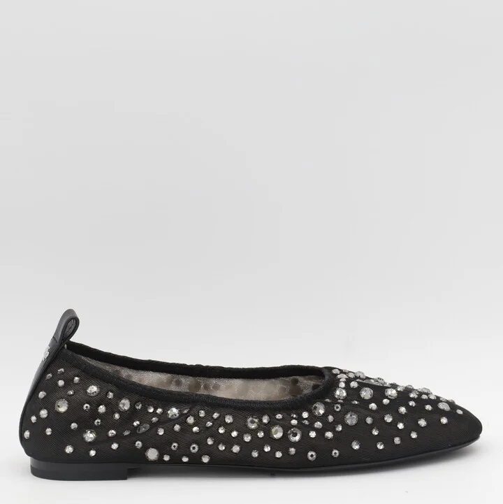 Black Leather Flat