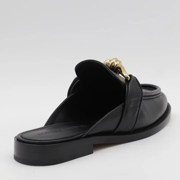 Black Leather Flats - Image 2