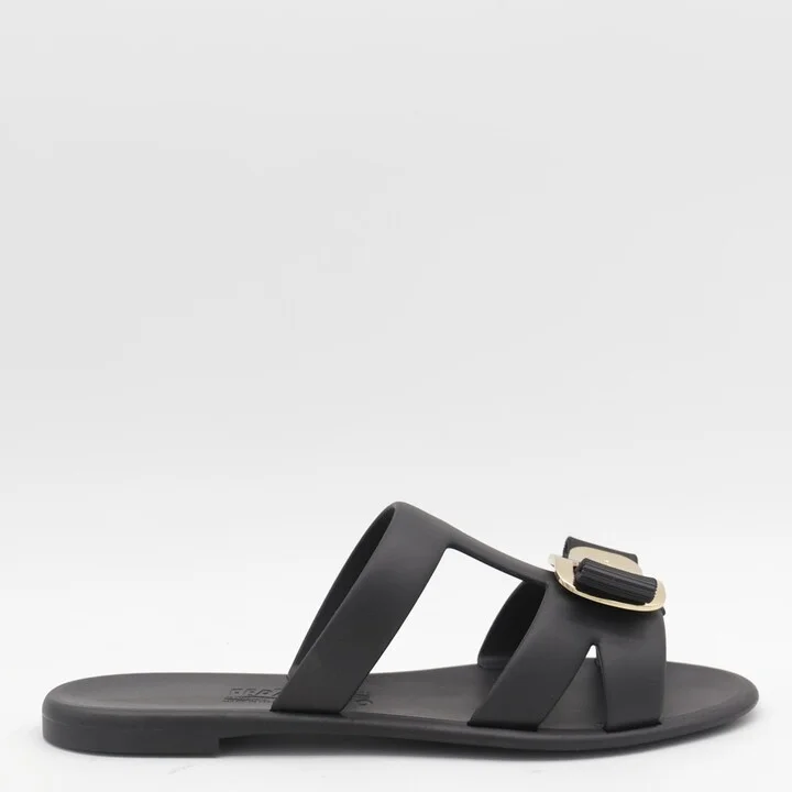 Black Leather Flats - Image 2