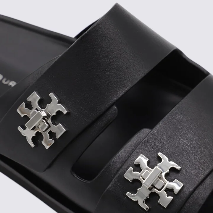 Black Leather Flats - Image 4