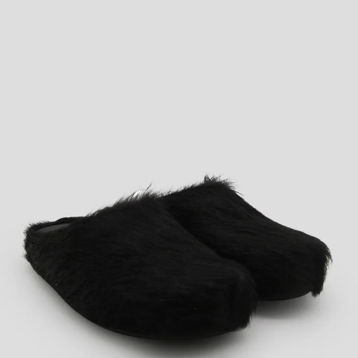 Black Leather Flats - Image 3