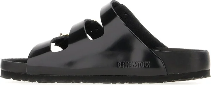Black Leather Florida Fresh Sandals - Image 3