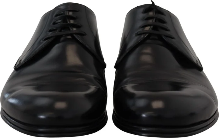 Black Leather Formal Dress Men's Shoes - Image 4