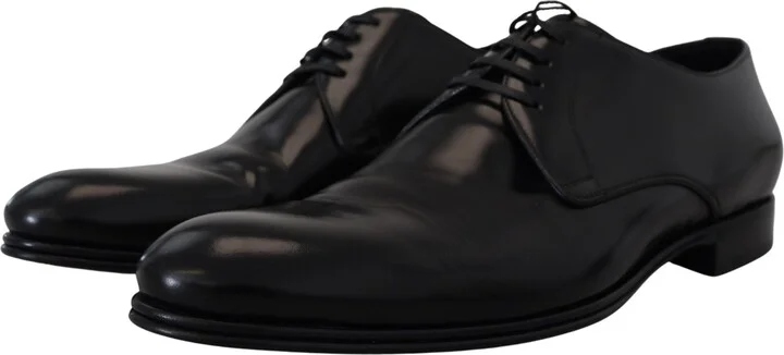 Black Leather Formal Dress Men's Shoes - Image 5