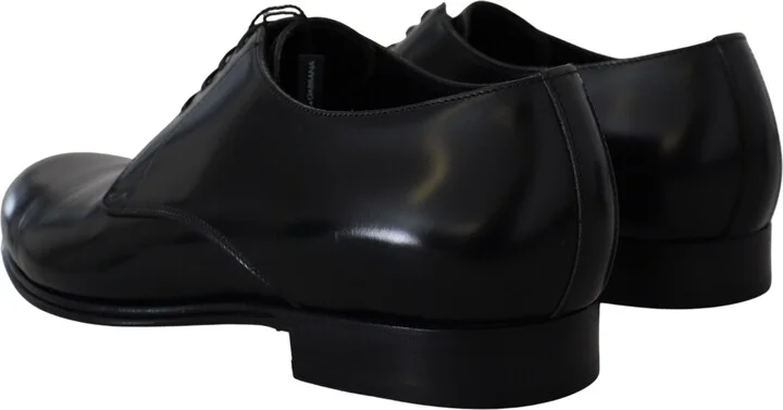 Black Leather Formal Dress Men's Shoes - Image 6