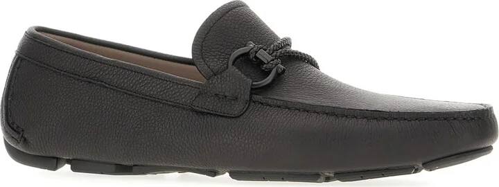 Black Leather Front Loafers - Image 2