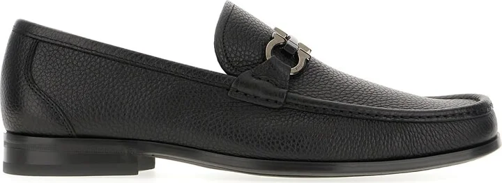Black Leather Grandioso Loafers