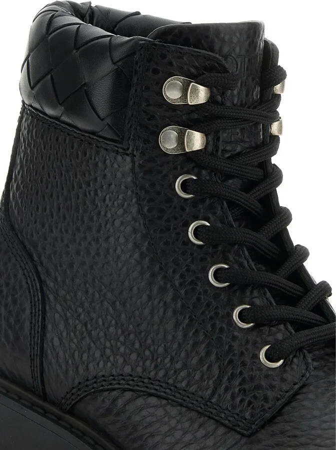 Black Leather Haddock Ankle Boots - Image 4