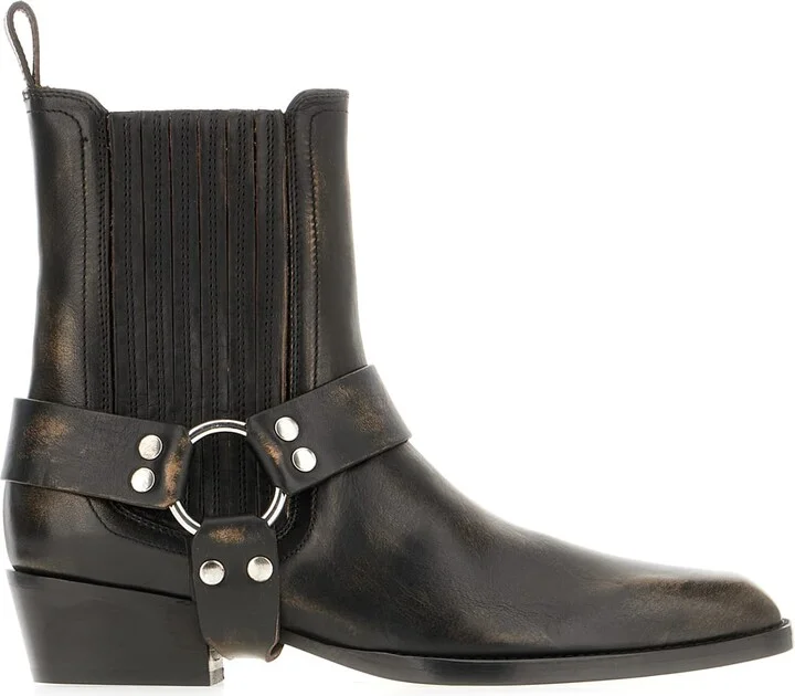 Black Leather Helena Boots