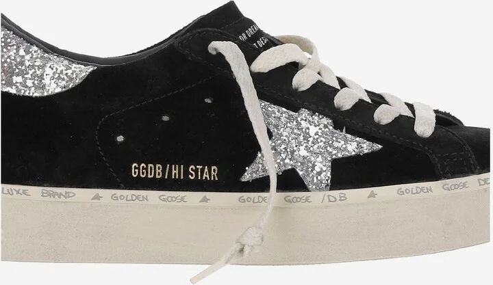 Black Leather Hi Star Sneakers - Image 5