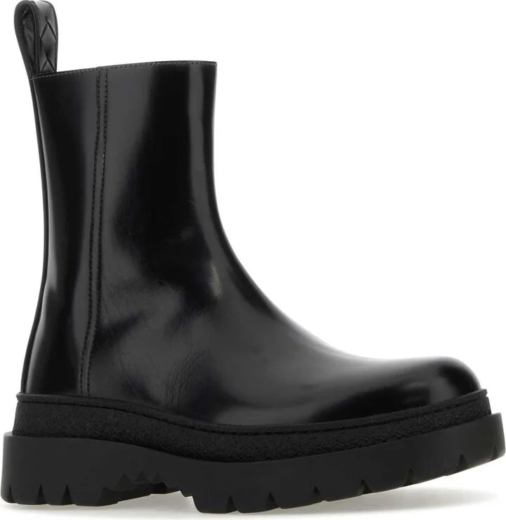 Black Leather Highway Ankle Boots - Image 2