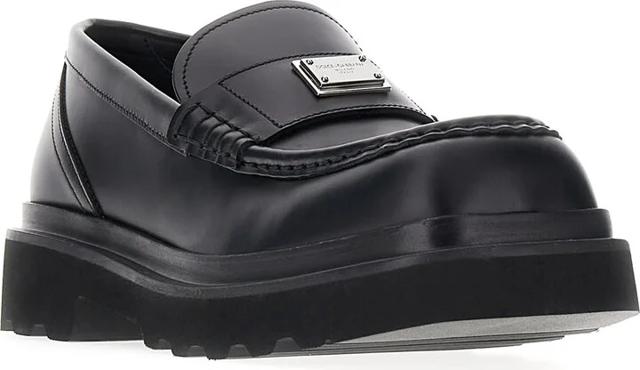 Black Leather Ho-trekking Loafers - Image 2