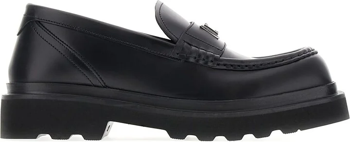 Black Leather Ho-trekking Loafers