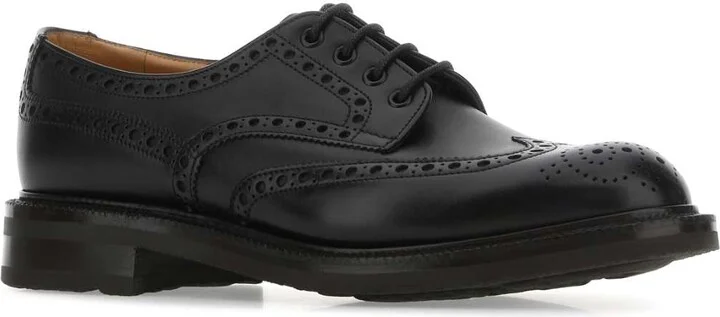 Black Leather Horsham Lace-up Shoes - Image 2