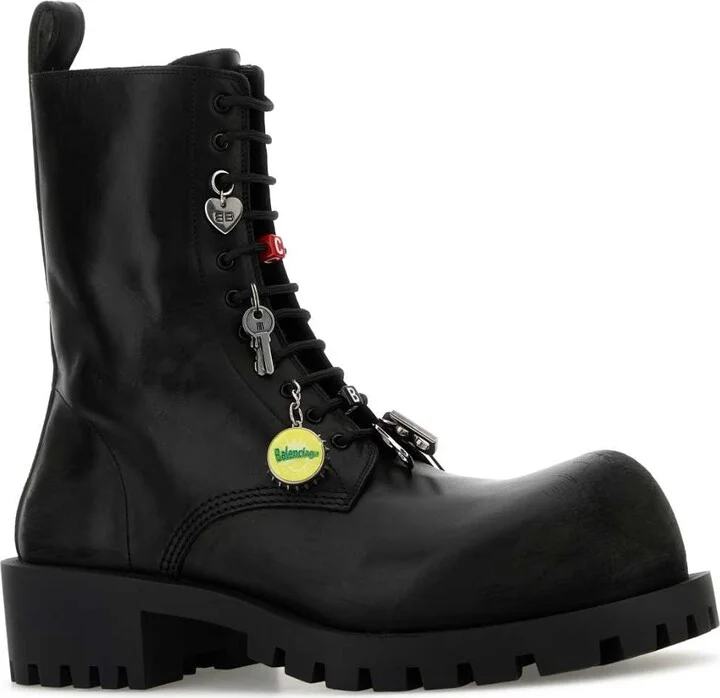 Black Leather Hummer Boots - Image 2