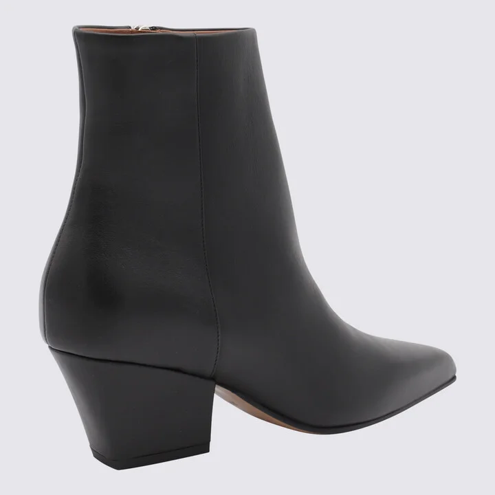 Black Leather Jane Boots - Image 3