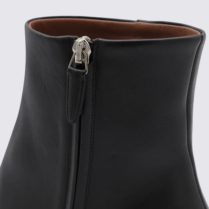 Black Leather Jane Boots - Image 4