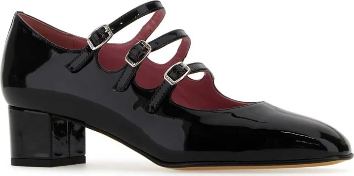 Black Leather Kina Pumps - Image 2