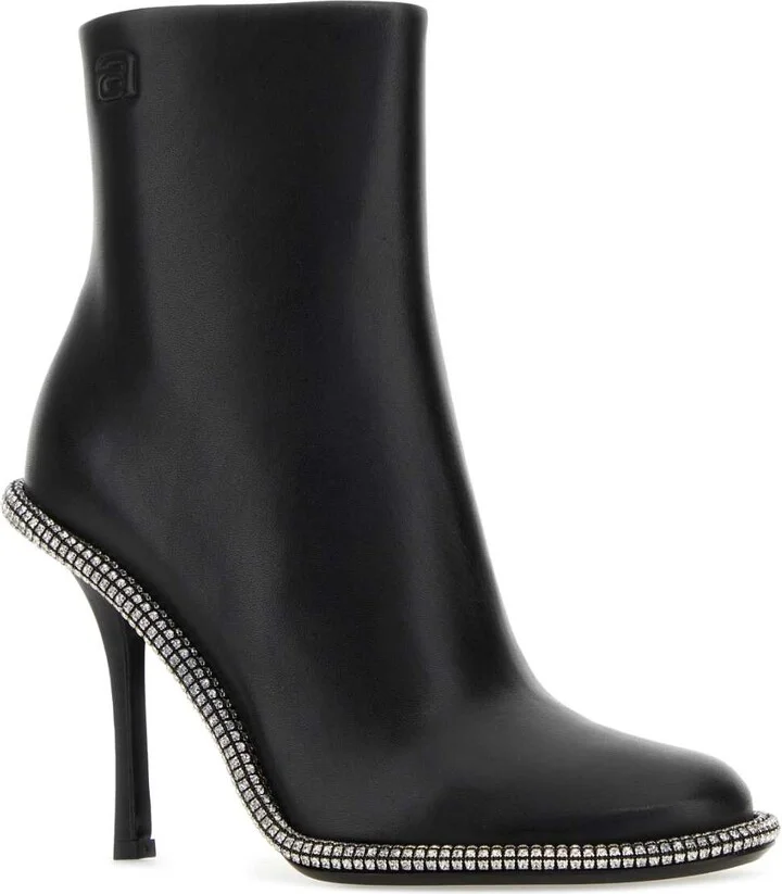 Black Leather Kira 105 Ankle Boots - Image 2