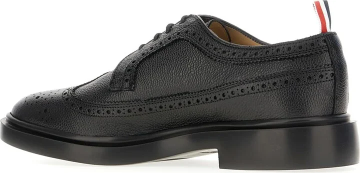 Black Leather Lace-up Shoes - Image 3
