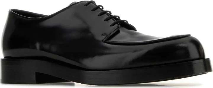Black Leather Lace-up Shoes - Image 2