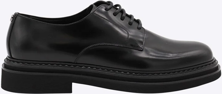 Black Leather Lace Up Shoes