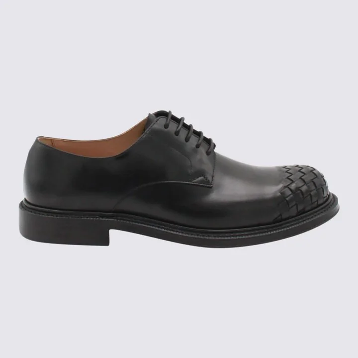 Black Leather Lace Up Shoes