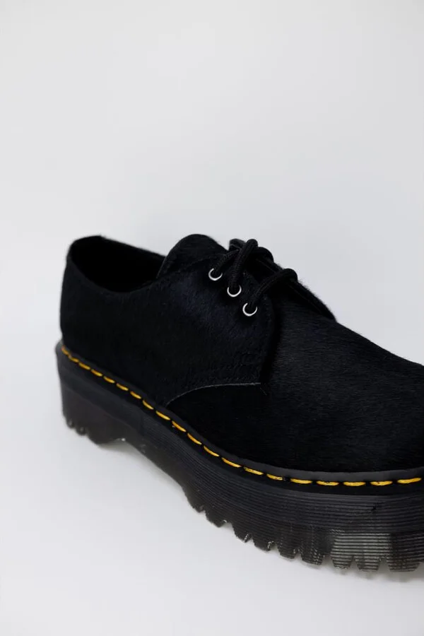 Black Leather Lace-Up Women's Boot - Image 4