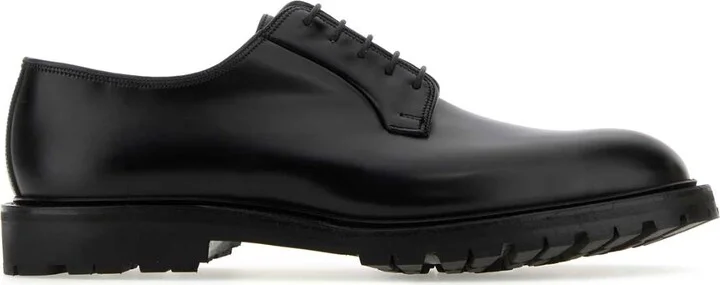 Black Leather Lanark 3 Lace-up Shoes