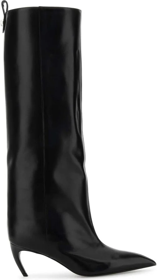 Black Leather Lea Boots