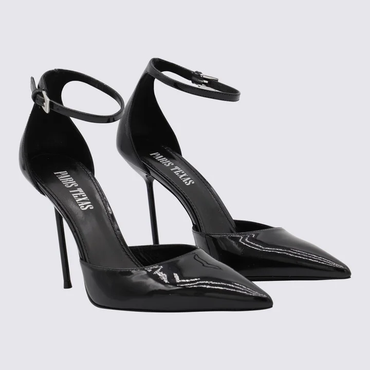 Black Leather Lidia Pumps - Image 2