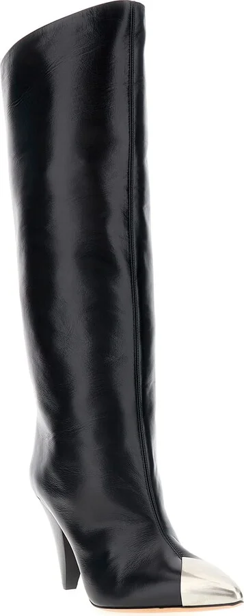 Black Leather Lilezio Boots - Image 2
