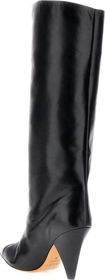 Black Leather Lilezio Boots - Image 3