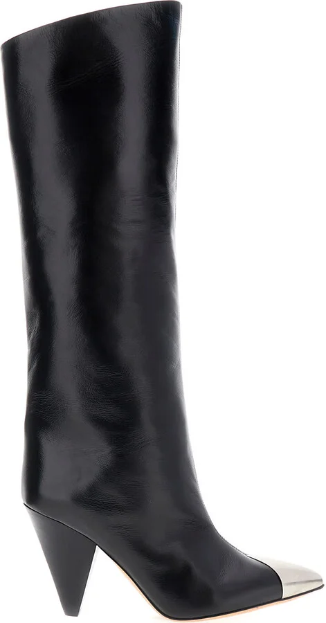 Black Leather Lilezio Boots