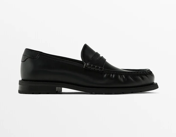 Black Leather Loafers - Image 2