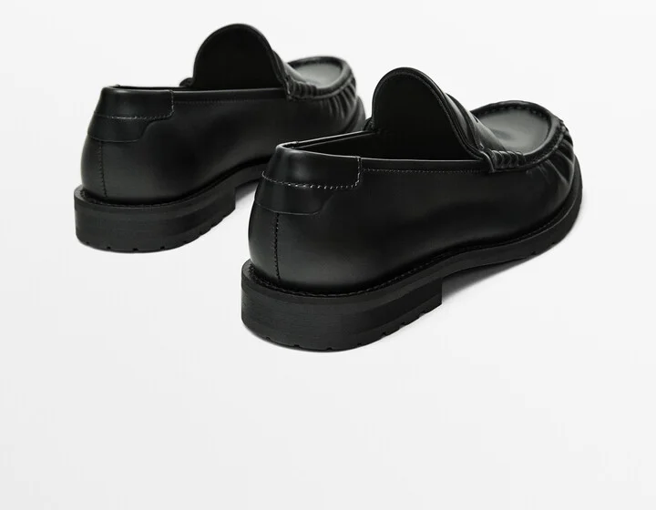 Black Leather Loafers - Image 4